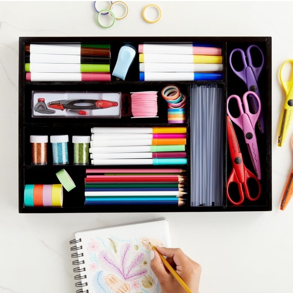 Bamboo Silverware Organizer - Picture 1 of 7